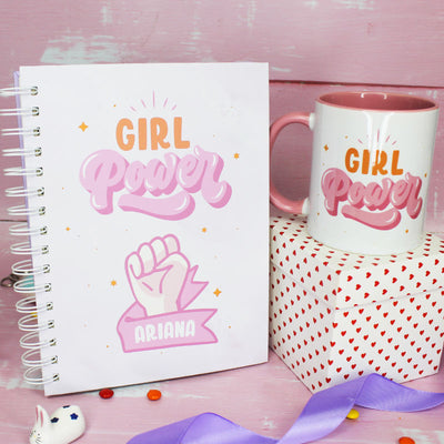 MS Regalos Personalizados | Block personalizado + Taza | Girl Power | My Sign Lima Peru