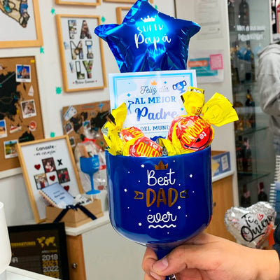 MS Regalos Personalizados | Pack Copa Gin | Papá 01 | My Sign Lima Peru