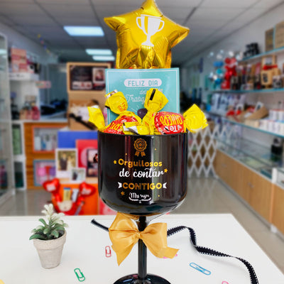 MS Regalos Personalizados | Pack Copa Gin Trabajo | My Sign Lima Peru