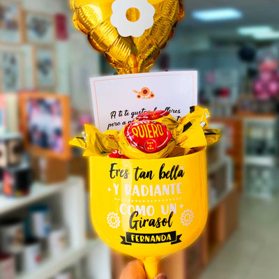 Pack Copa Gin | Flor Amarilla 01