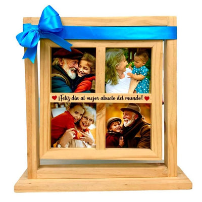 MS Regalos Personalizados | Cuadro Colgante | 4 Fotos Abuelo | My Sign Lima Peru