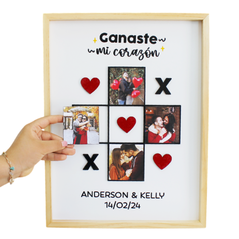 MS Regalos Personalizados | Cuadro en Piezas | Ganaste mi corazón | My Sign Lima Peru