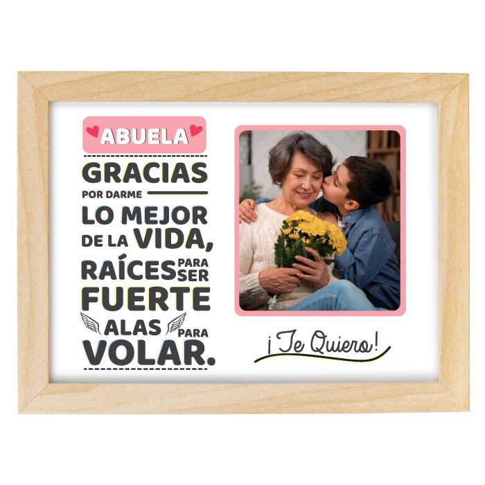 MS Regalos Personalizados | Cuadro Personalizado l Gracias abuela | My Sign Lima Peru