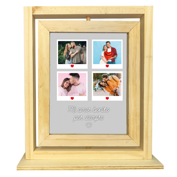 MS Regalos Personalizados | Cuadro Giratorio | Mi amor | My Sign Lima Peru