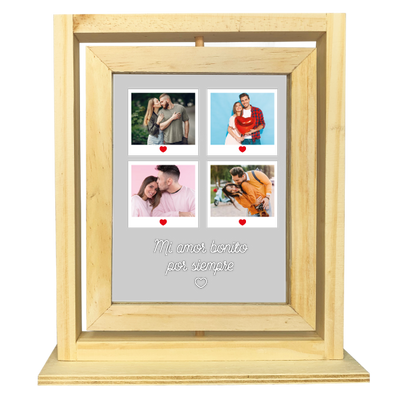 MS Regalos Personalizados | Cuadro Giratorio | Mi amor | My Sign Lima Peru