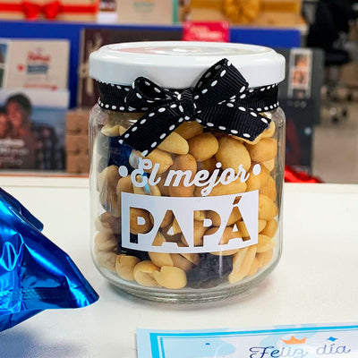 MS Regalos Personalizados | Frasco de frutos secos | El mejor Papá | My Sign Lima Peru