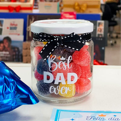 MS Regalos Personalizados | Frasco de galletas | Best dad ever | My Sign Lima Peru