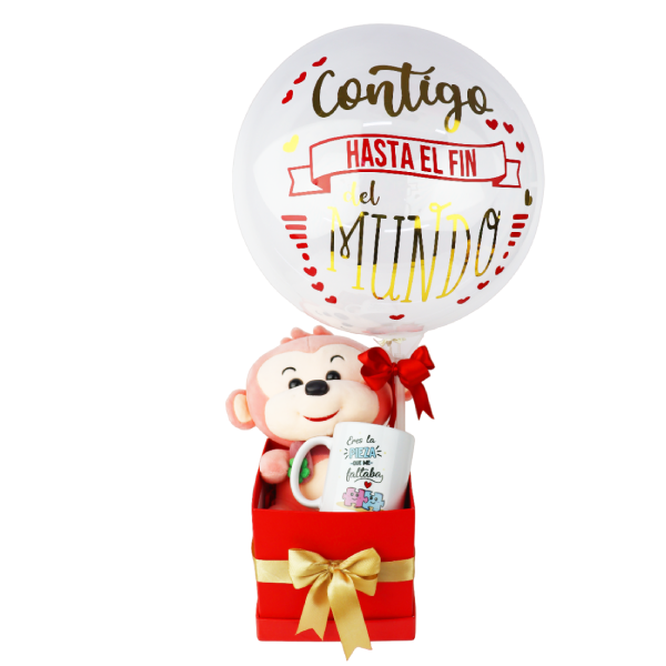 MS Regalos Personalizados | Pack Peluche | Contigo hasta el fin del mundo | My Sign Lima Peru