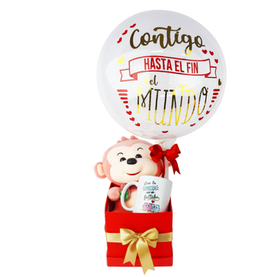 MS Regalos Personalizados | Pack Peluche | Contigo hasta el fin del mundo | My Sign Lima Peru