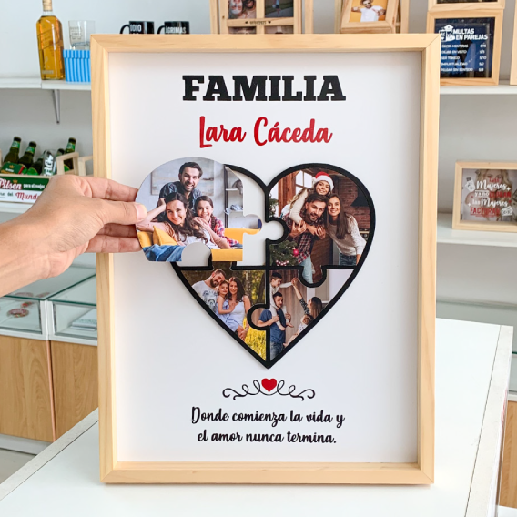 MS Regalos Personalizados | Cuadro en Piezas | Familia | My Sign Lima Peru