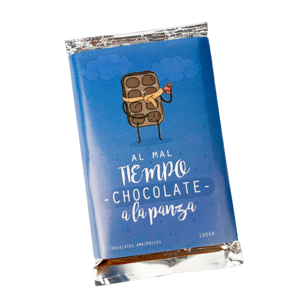 MS Regalos Personalizados | Tableta de chocolate | Al mal tiempo chocolate a la panza | My Sign Lima Peru