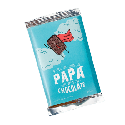 MS Regalos Personalizados | Tableta de chocolate | Para un súper papá un súper chocolate | My Sign Lima Peru