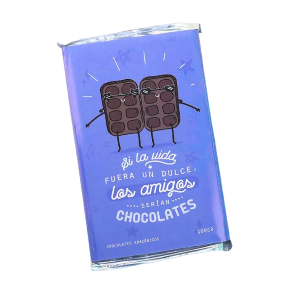MS Regalos Personalizados | Tableta de chocolate | Si la vida fuera un dulce, los amigos serían chocolates | My Sign Lima Peru