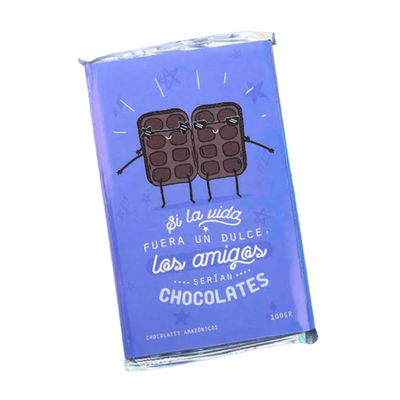 MS Regalos Personalizados | Tableta de chocolate | Si la vida fuera un dulce, los amigos serían chocolates | My Sign Lima Peru