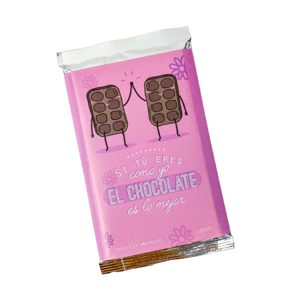 MS Regalos Personalizados | Tableta de chocolate | Si tú eres como yo, el chocolate es lo mejor | My Sign Lima Peru