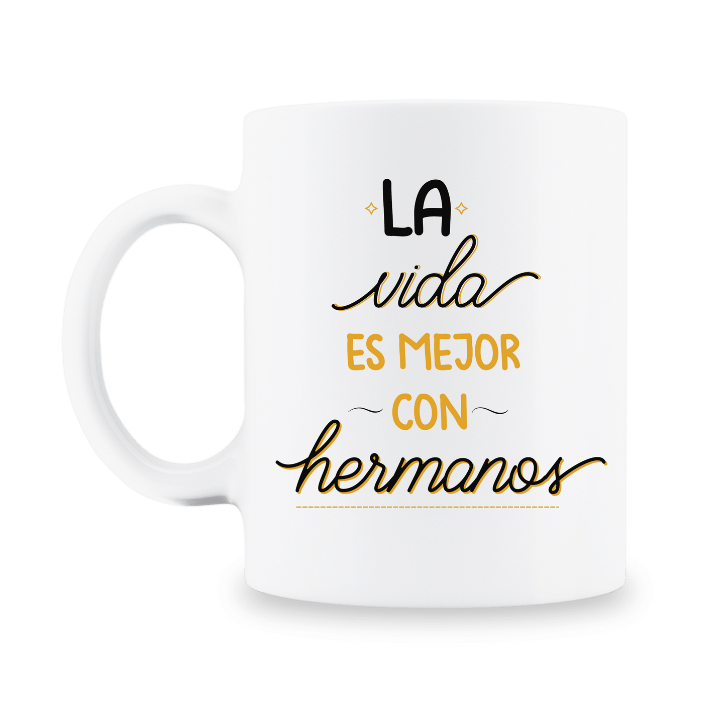 MS Regalos Personalizados | Taza Personalizada l La vida es mejor con hermanos | My Sign Lima Peru