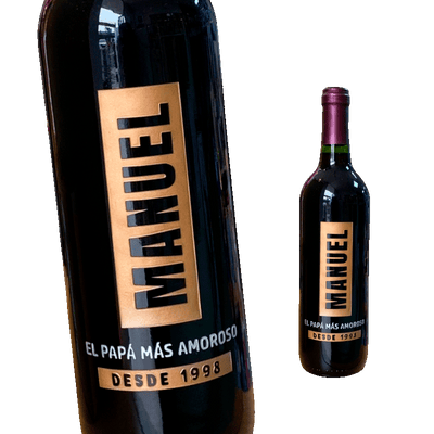 MS Regalos Personalizados | Vino Personalizado | Papá desde... | My Sign Lima Peru