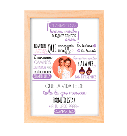 MS Regalos Personalizados | Cuadro Personalizado l Cuantas cosas hermana | My Sign Lima Peru