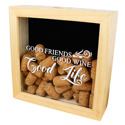 MS Regalos Personalizados | Alcancía de Corchos | Good Friends Good Wine | My Sign Lima Peru