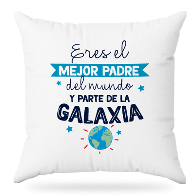 MS Regalos Personalizados | Almohada personalizada | El mejor padre de la galaxia | My Sign Lima Peru