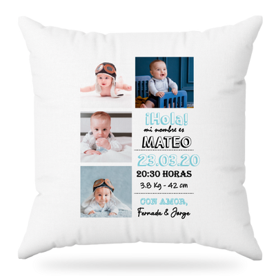 MS Regalos Personalizados | Almohada personalizada | Nacimiento 02 | My Sign Lima Peru