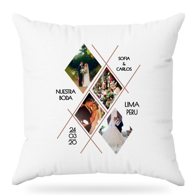 MS Regalos Personalizados | Almohada personalizada | Nuestra Boda | My Sign Lima Peru