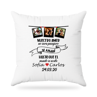 MS Regalos Personalizados | Almohada personalizada | Nuestro amor | My Sign Lima Peru