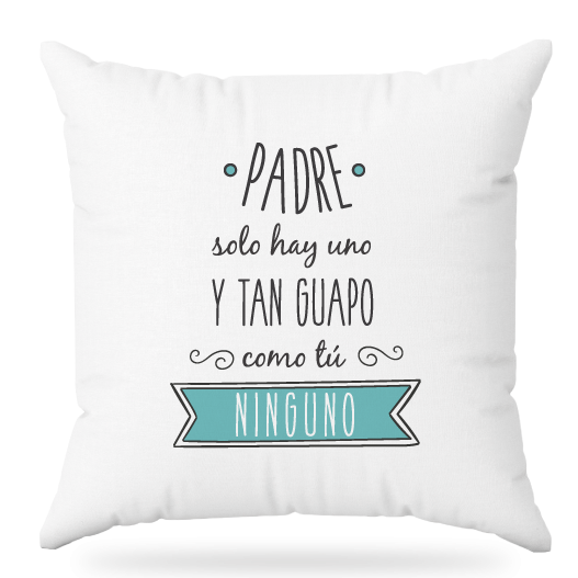 MS Regalos Personalizados | Almohada personalizada | Padre solo hay uno | My Sign Lima Peru