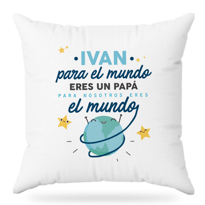 MS Regalos Personalizados | Almohada personalizada | Papá mundo | My Sign Lima Peru