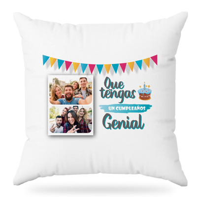 MS Regalos Personalizados | Almohada personalizada | Que tengas un cumpleaños genial | My Sign Lima Peru
