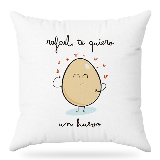 MS Regalos Personalizados | Almohada personalizada | Te quiero un huevo | My Sign Lima Peru