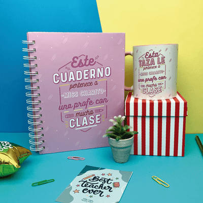 MS Regalos Personalizados | Block personalizado + Taza | Profesora con clase | My Sign Lima Peru