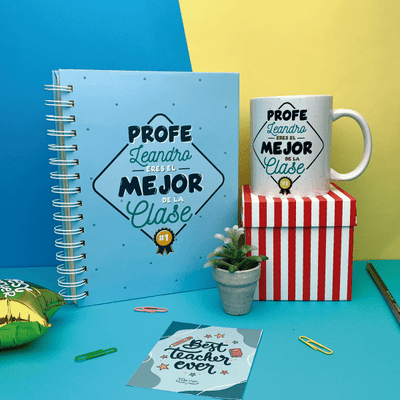 MS Regalos Personalizados | Block personalizado + Taza | El mejor profe | My Sign Lima Peru