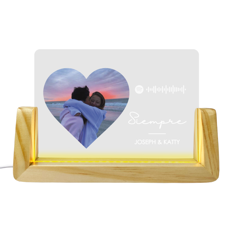 MS Regalos Personalizados | Cuadro de Luz - Spotify y foto | My Sign Lima Peru