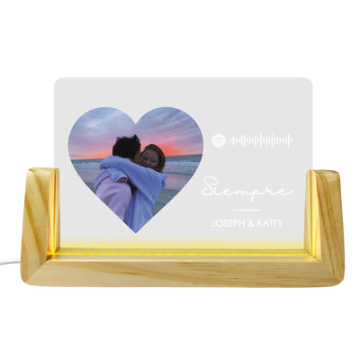 MS Regalos Personalizados | Cuadro de Luz - Spotify y foto | My Sign Lima Peru