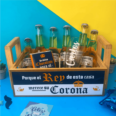 MS Regalos Personalizados | Canasta Papá | Corona | My Sign Lima Peru