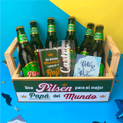 MS Regalos Personalizados | Canasta Papá | Pilsen | My Sign Lima Peru