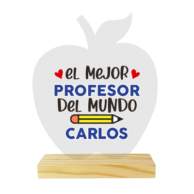 MS Regalos Personalizados | Cuadro Spotify Manzana|  El mejor profe | My Sign Lima Peru