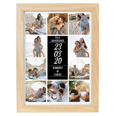 MS Regalos Personalizados | Cuadro personalizado | Feliz aniversario 01 | My Sign Lima Peru