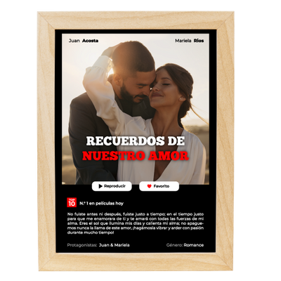 MS Regalos Personalizados | Cuadro personalizado | Netflix Recuerdos | My Sign Lima Peru