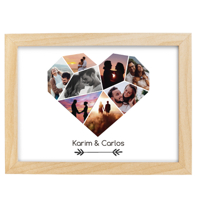 MS Regalos Personalizados | Cuadro personalizado | Collage corazón | My Sign Lima Peru