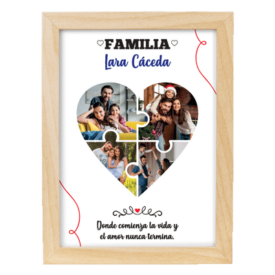 MS Regalos Personalizados | Cuadro Personalizado l Familia 03 | My Sign Lima Peru