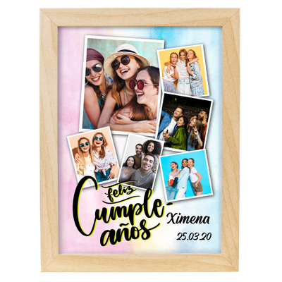MS Regalos Personalizados | Cuadro personalizado | Feliz cumpleaños 01 | My Sign Lima Peru