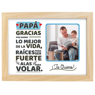 MS Regalos Personalizados | Cuadro personalizado | Gracias papá | My Sign Lima Peru