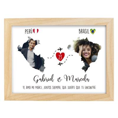 MS Regalos Personalizados | Cuadro personalizado | Mapa de amor | My Sign Lima Peru