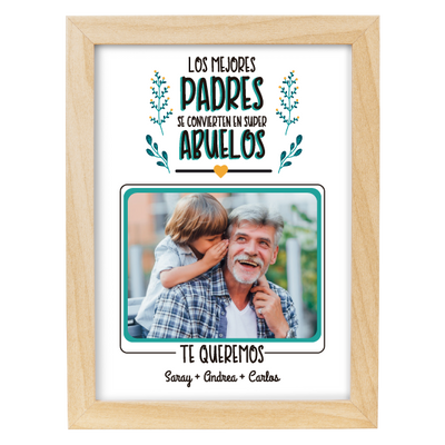 MS Regalos Personalizados | Cuadro personalizado | Mejores padres son abuelos | My Sign Lima Peru
