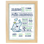 MS Regalos Personalizados | Cuadro personalizado | Nacimiento 03 | My Sign Lima Peru