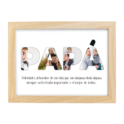 MS Regalos Personalizados | Cuadro personalizado | Papá 02 | My Sign Lima Peru