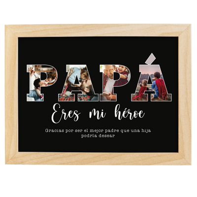 MS Regalos Personalizados | Cuadro personalizado | Eres mi héroe | My Sign Lima Peru