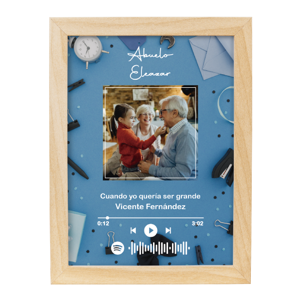 MS Regalos Personalizados | Cuadro Personalizado l Abuelo 05 | My Sign Lima Peru